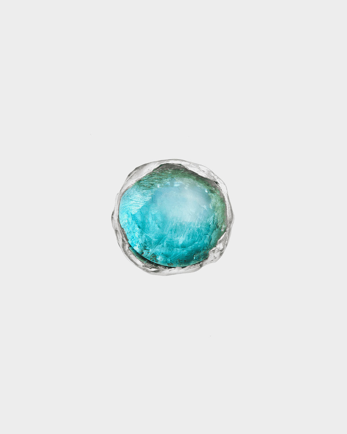 Atolón Aqua Glass Ring