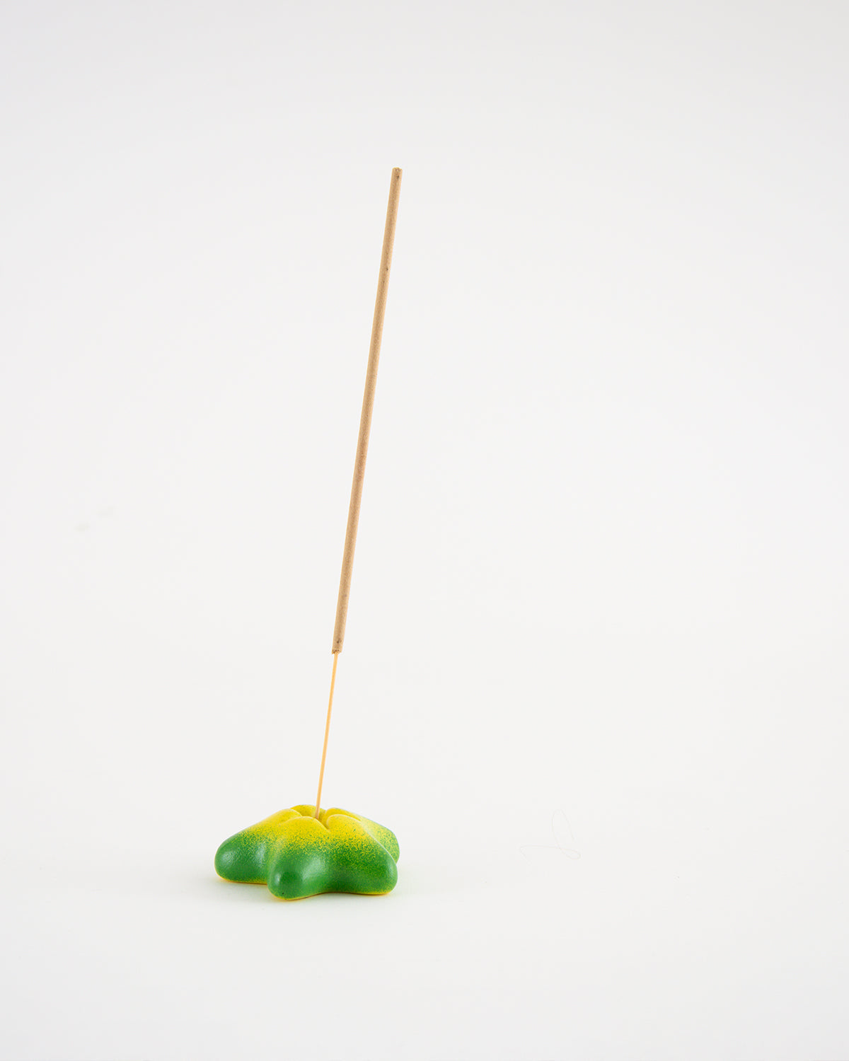 Star-Shaped Incense Holder Green/Yellow