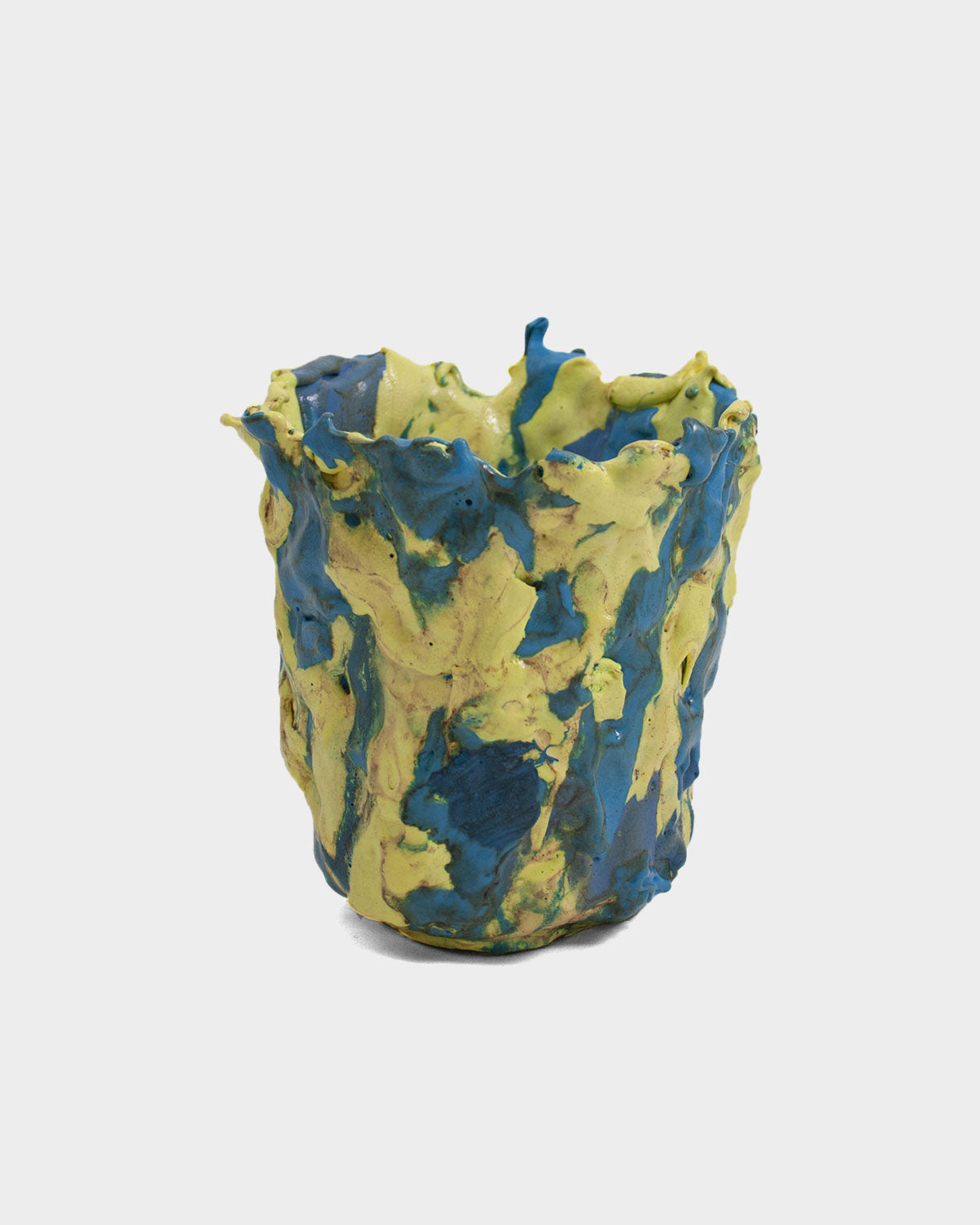 Flora Torba Blue/Yellow Vase