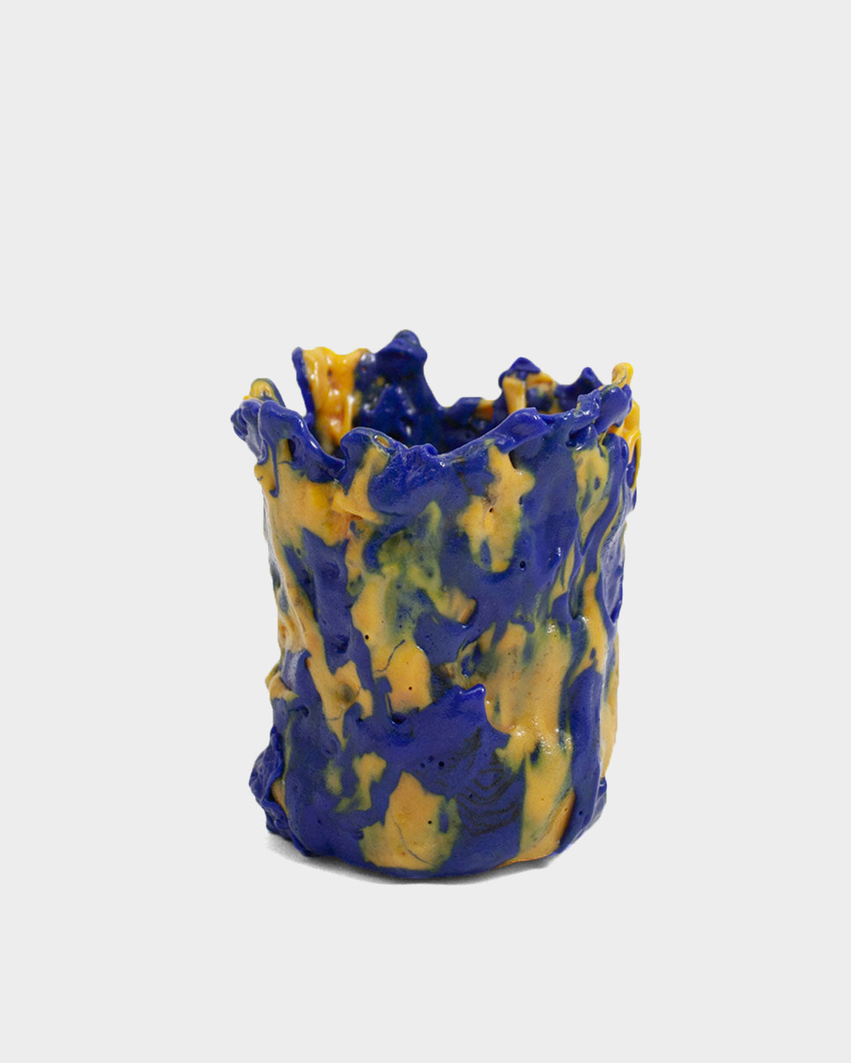 Flora Torba Yellow/Blue Vase