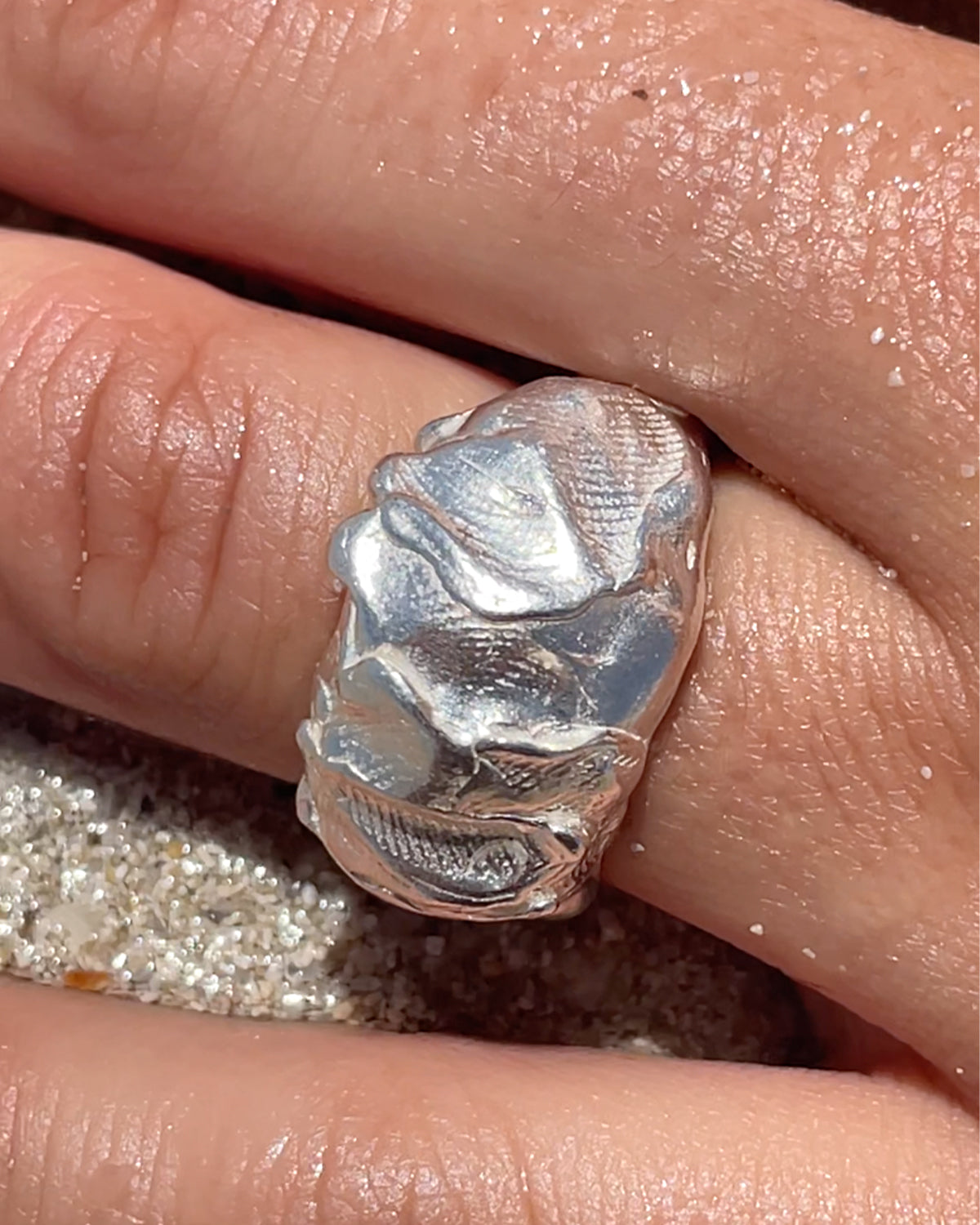 Huella-02 Ring Silver